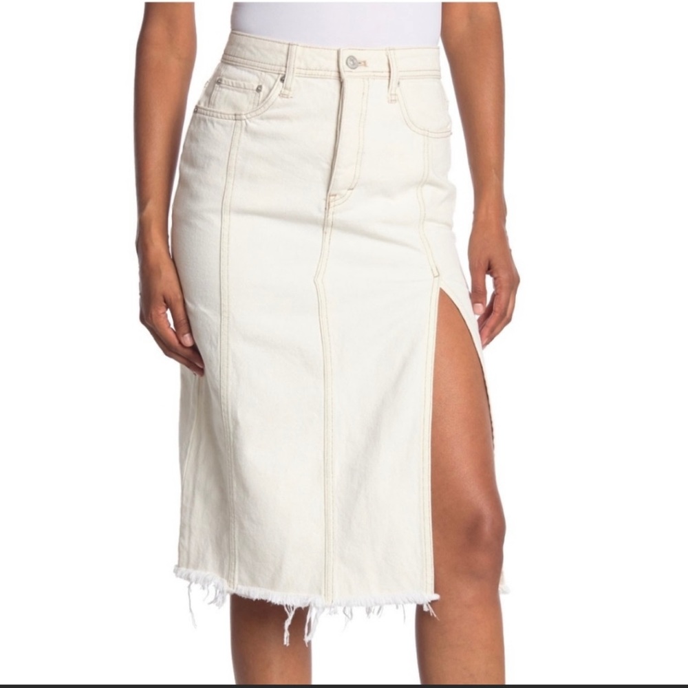 NWOT Free People Denim Skirt
